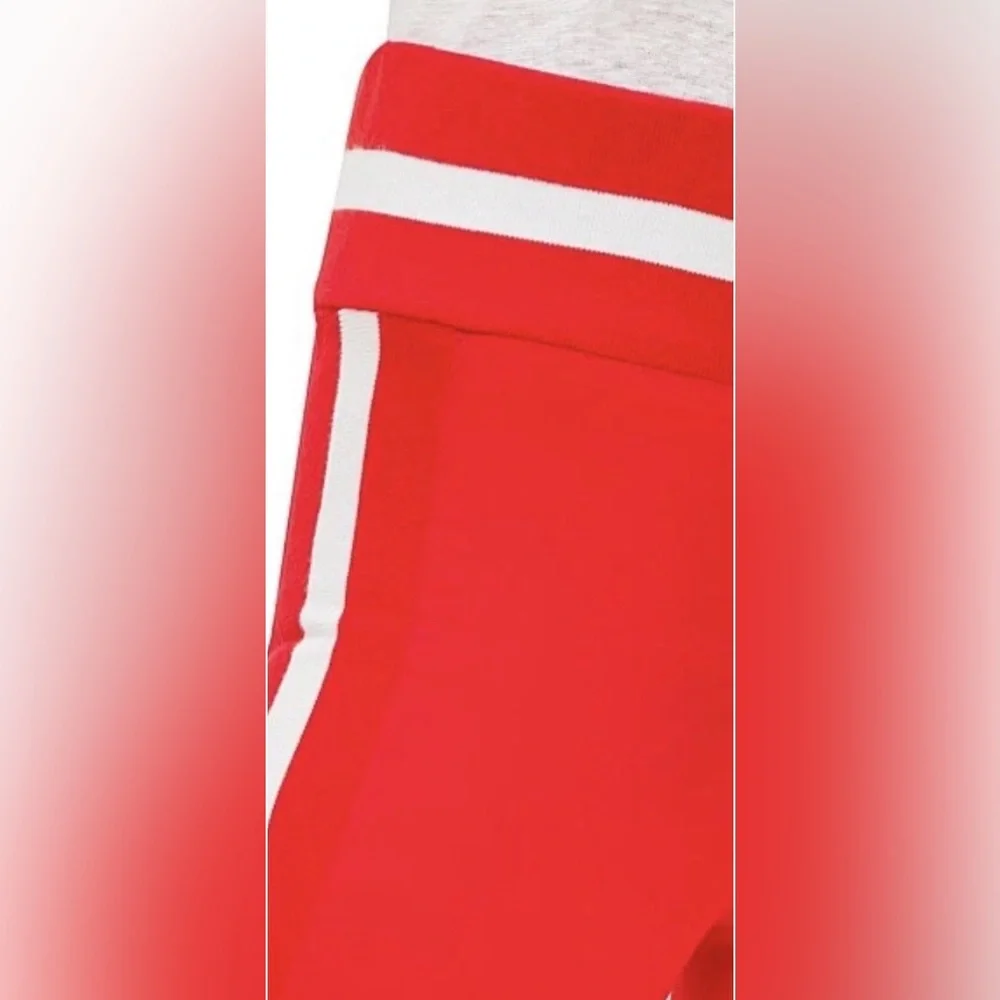 Maggie Marilyn Red Trailblazer Track‎ Pants with White Strips
